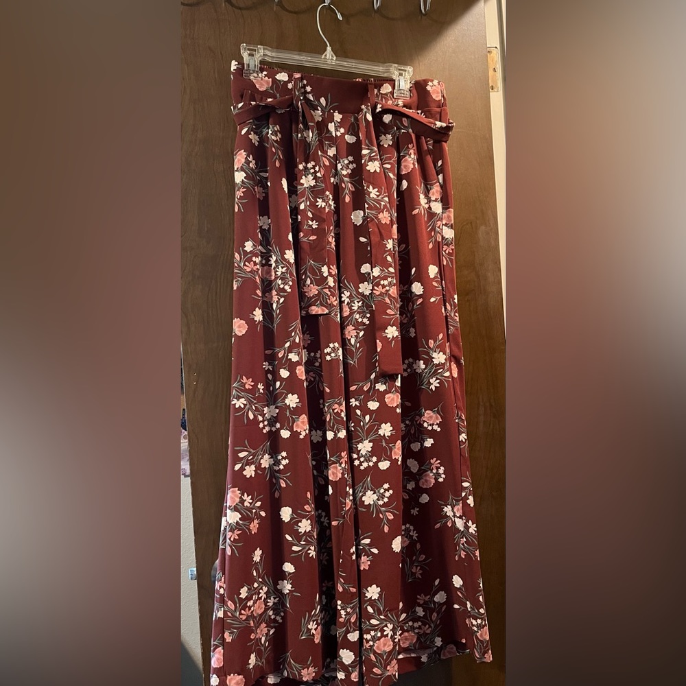 Torrid Floral Crep Pants Wide Leg